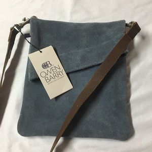 Owen Berry Suede Cross Body Bag NWT